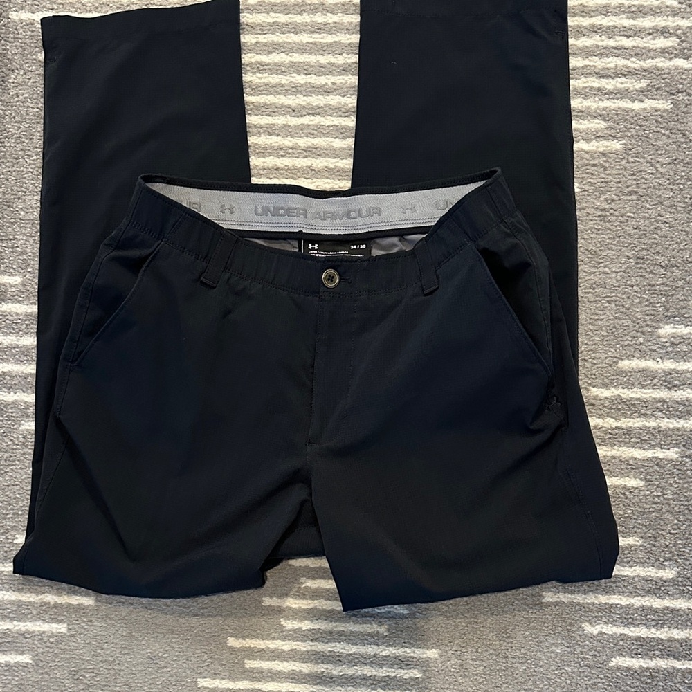 Under Armour Men's Black Performance Golf Pants 34x30